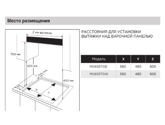 Варочная панель MIDEA MG693TGB